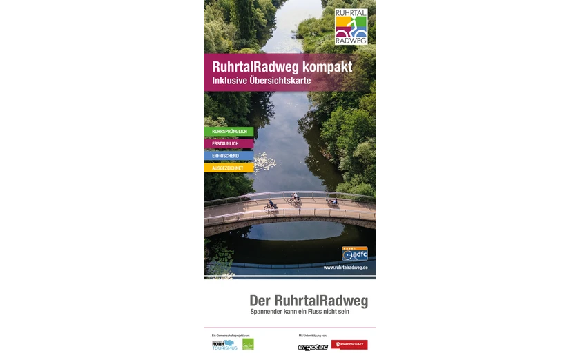 RuhrtalRadweg Übersichtsflyer Cover des RuhrtalRadweg Übersichtsflyers