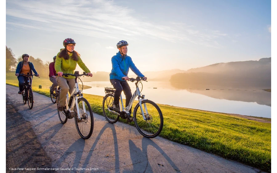 Radfahren am Hennesee