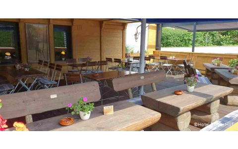 Biergarten des Hotels Bigger Hof in Olsberg