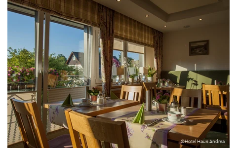 Ansicht des Restaurants im Hotel Haus Andrea in Winterberg