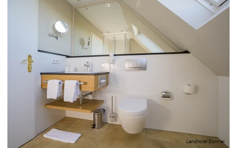 Badezimmer im Landhotel Donner