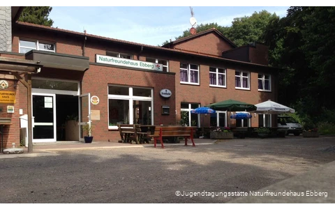 Außenansicht der Jugendtagungsstätte Naturfreundehaus Ebberg