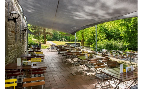 Biergarten des Arcadeon Hagen