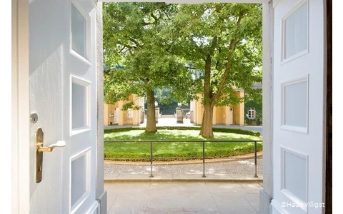 Blick in den Innenhof des Haus Villigst in Schwerte