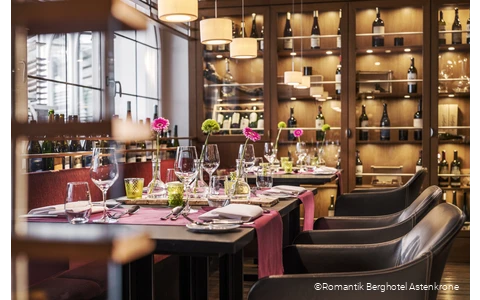 Weinbar des Romantik Berghotels Astenkrone in Winterberg