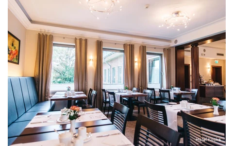 Frühstücksraum des Hotel Kocks in Mülheim an der Ruhr