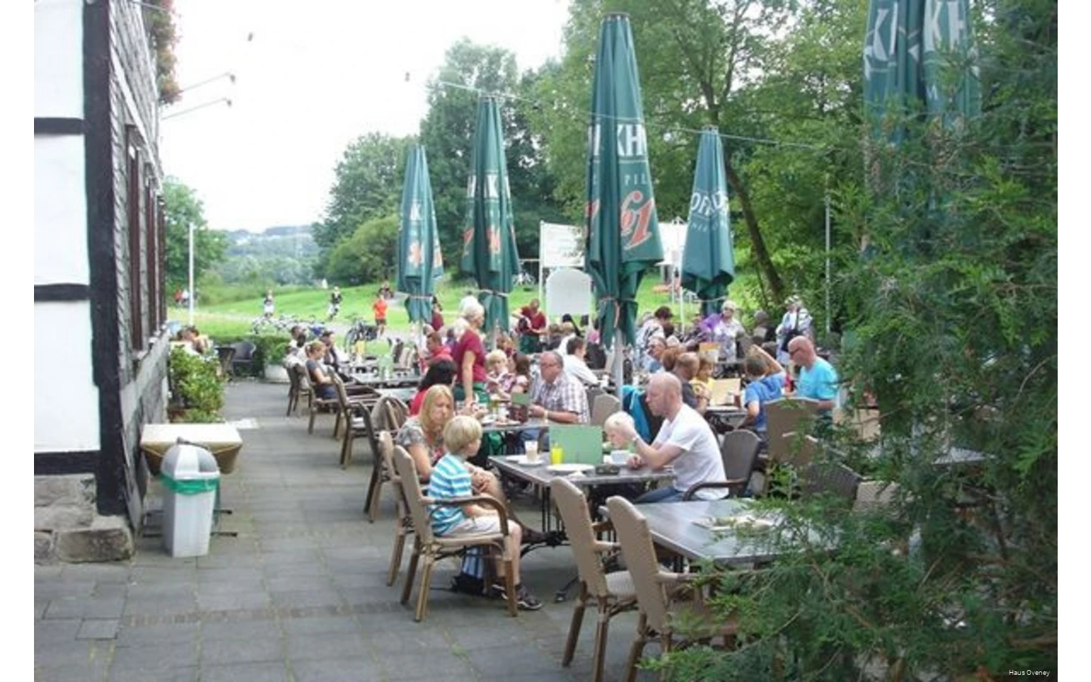 Terrasse des Haus Oveney in Bochum