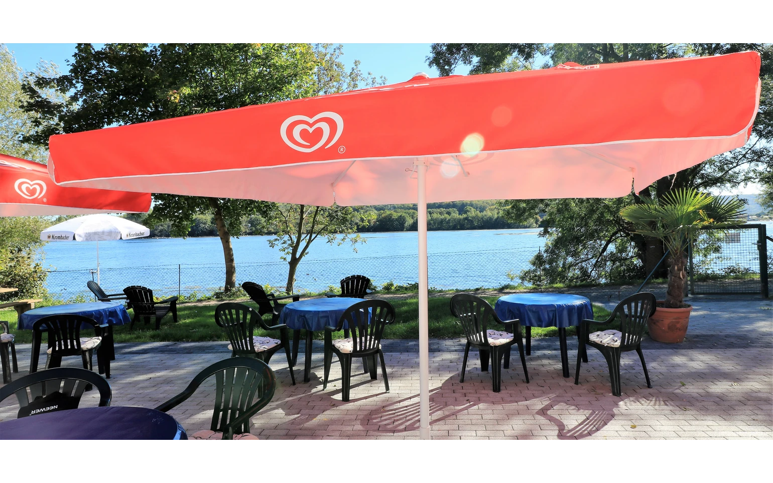 Blick auf den Harkortsee in der Klutes Minigolfoase