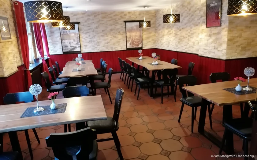 Innenansicht des Restaurants "Zum Markgrafen Fröndenberg"