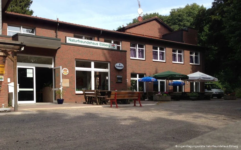 Außenansicht der Jugendtagungsstätte Naturfreundehaus Ebberg