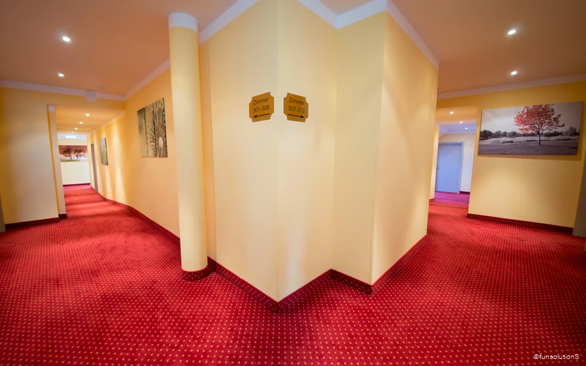 Flur im Hotel Mirage in Duisburg