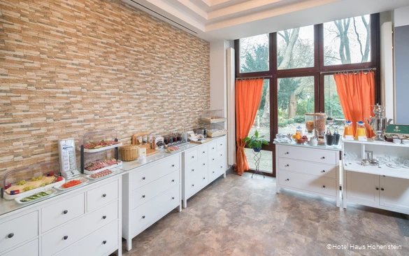 Frühstücksbuffet im Hotel Haus Hohenstein in Witten