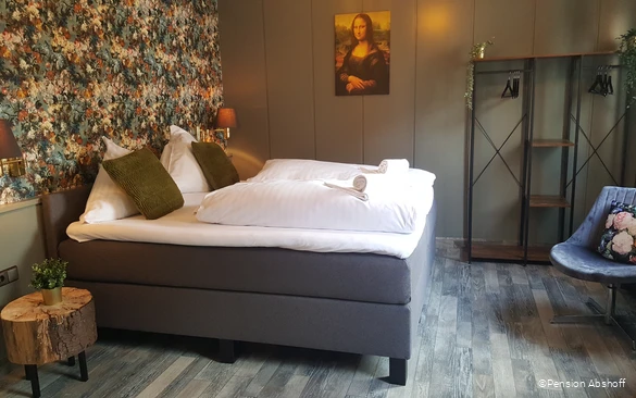 Doppelzimmer in der Pension Abshoff in Meschede
