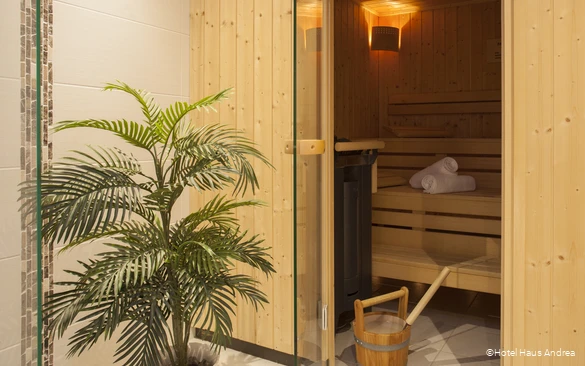Ansicht der Sauna im Hotel Haus Andrea in Winterberg