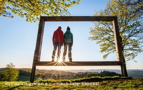 Landschaftsrahmen auf dem Kornberg am Rothaarsteig