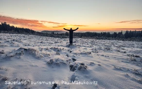 Sonnenuntergang Winterlicht