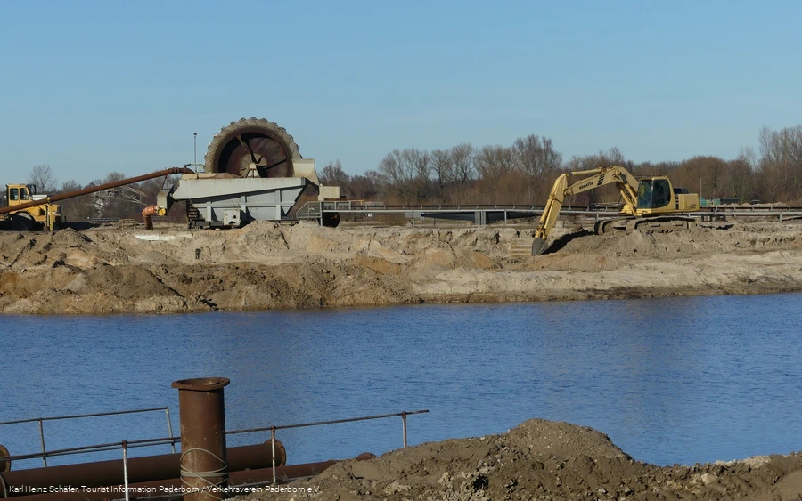 Trenn- und Förderanlage für Sand-Wasser-Gemisch