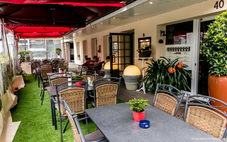 Terrasse des Hotel-Restaurants in Arnsberg