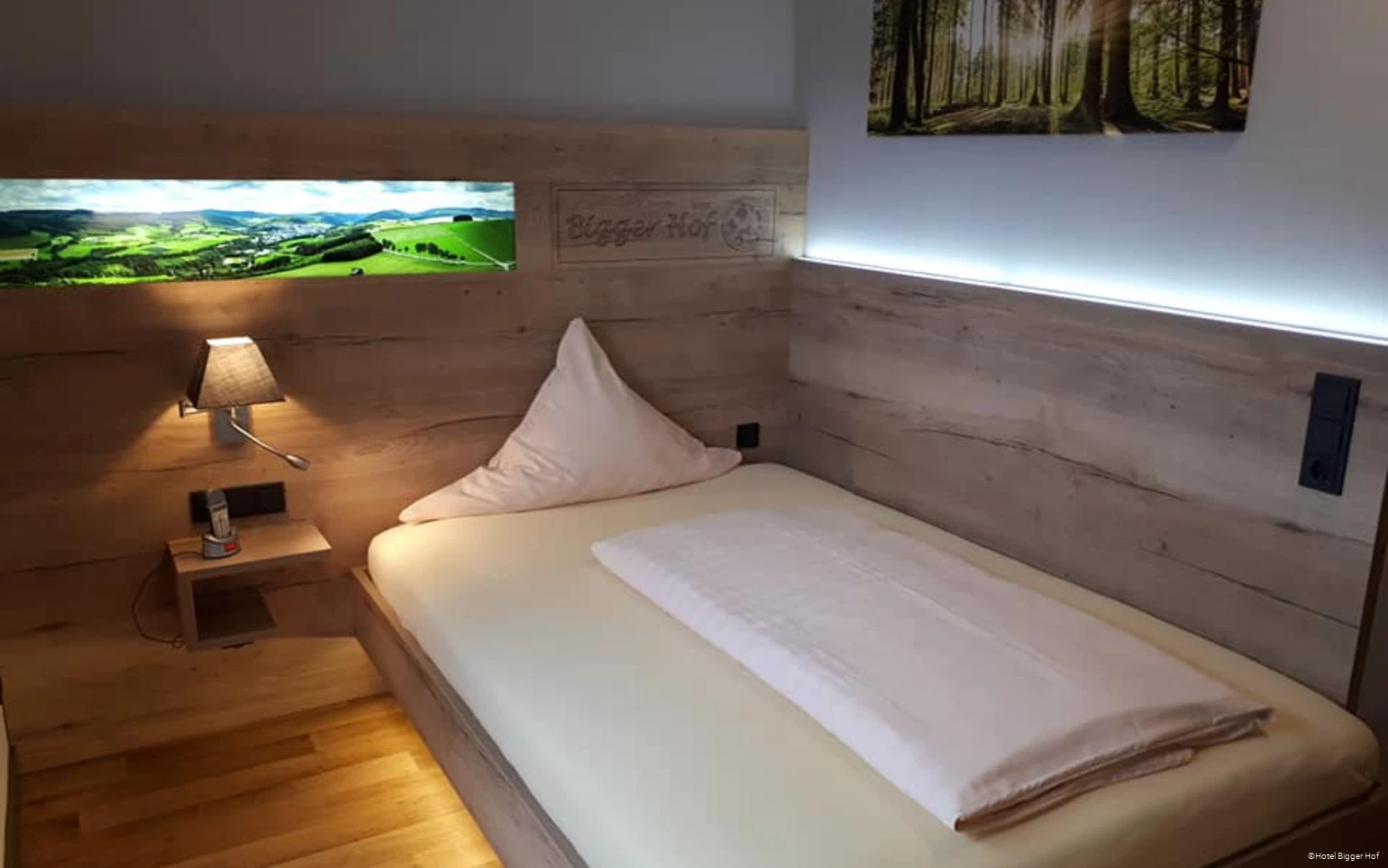 Einzelzimmer des Hotels Bigger Hof on Olsberg